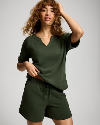 Cotton Terry Relaxed Shorts