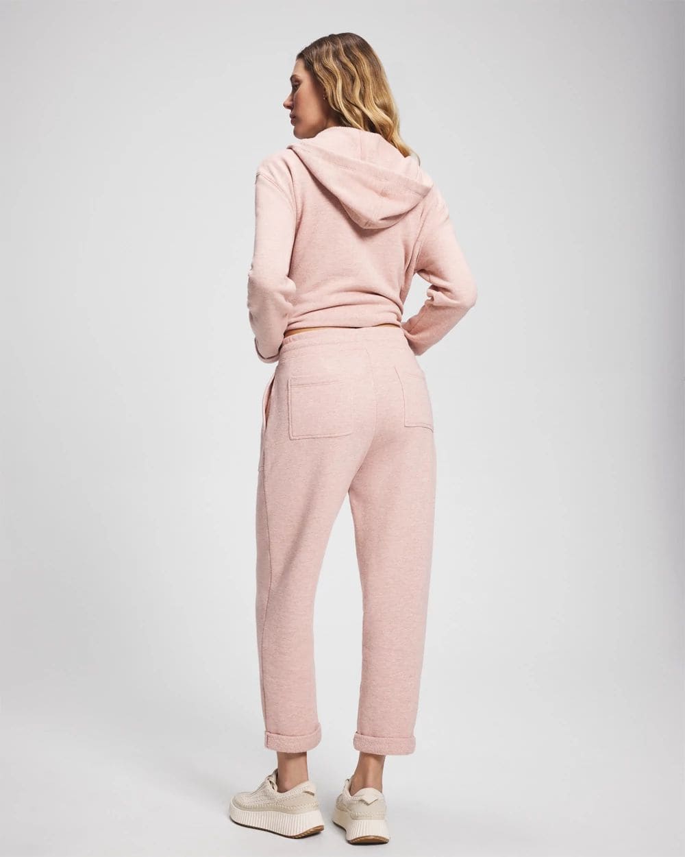 Cotton Terry Cropped Pants