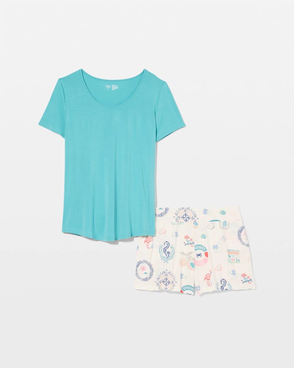 Cool Nights Short Sleeve and Short Pajama Set