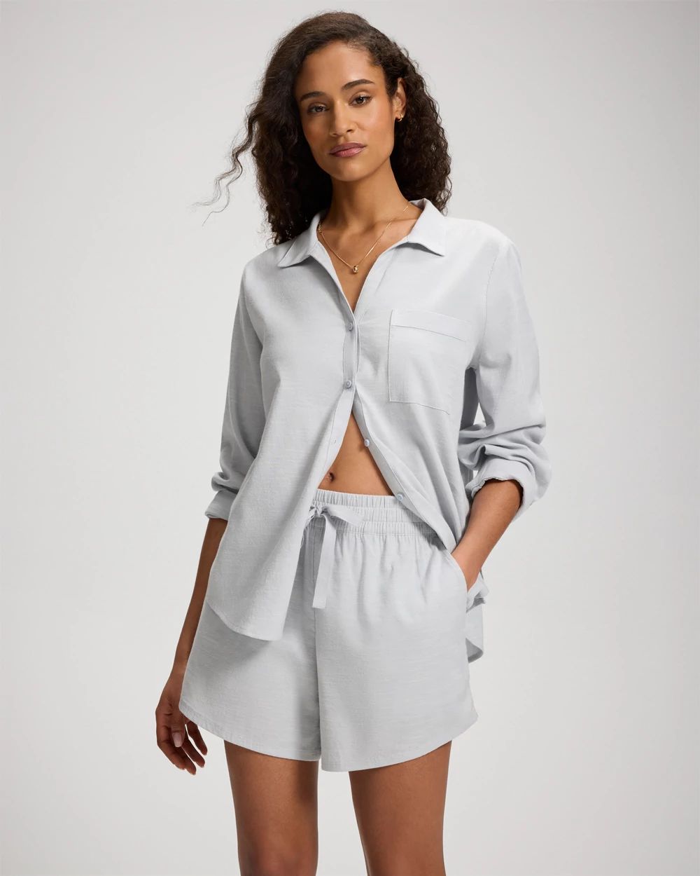 Beach Cotton Relaxed Shorts