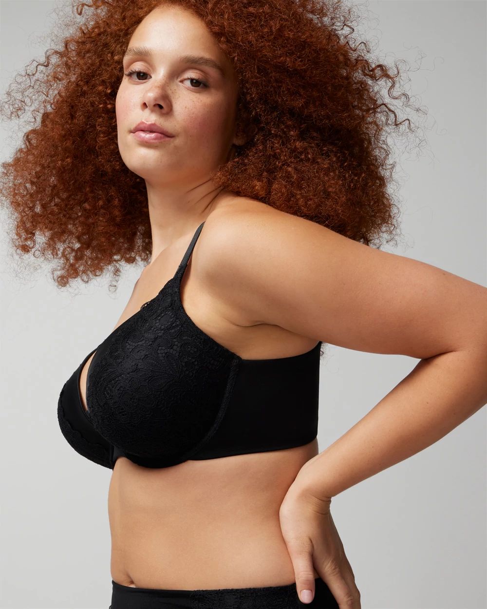 Stunning Push-up Plunge Bra with Lace