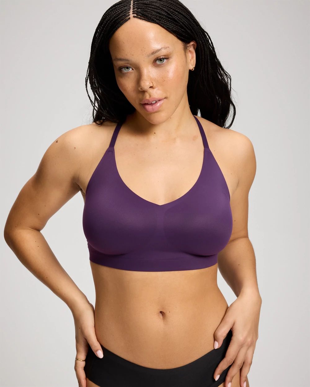 Racerback Bralette with Lace Back