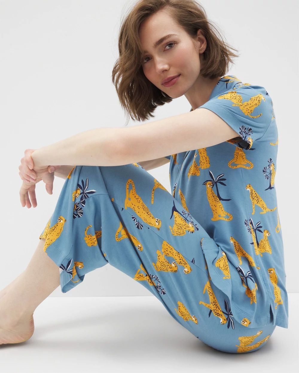 Cool Nights Cropped Pajama Pants