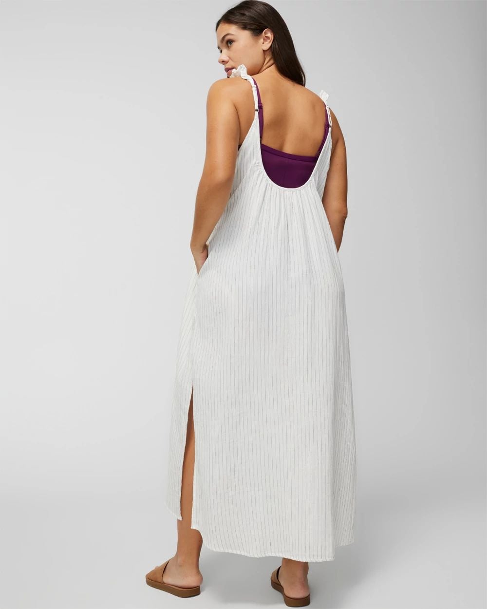 Soma Swim Flutter-Sleeve Cover-Up Dress