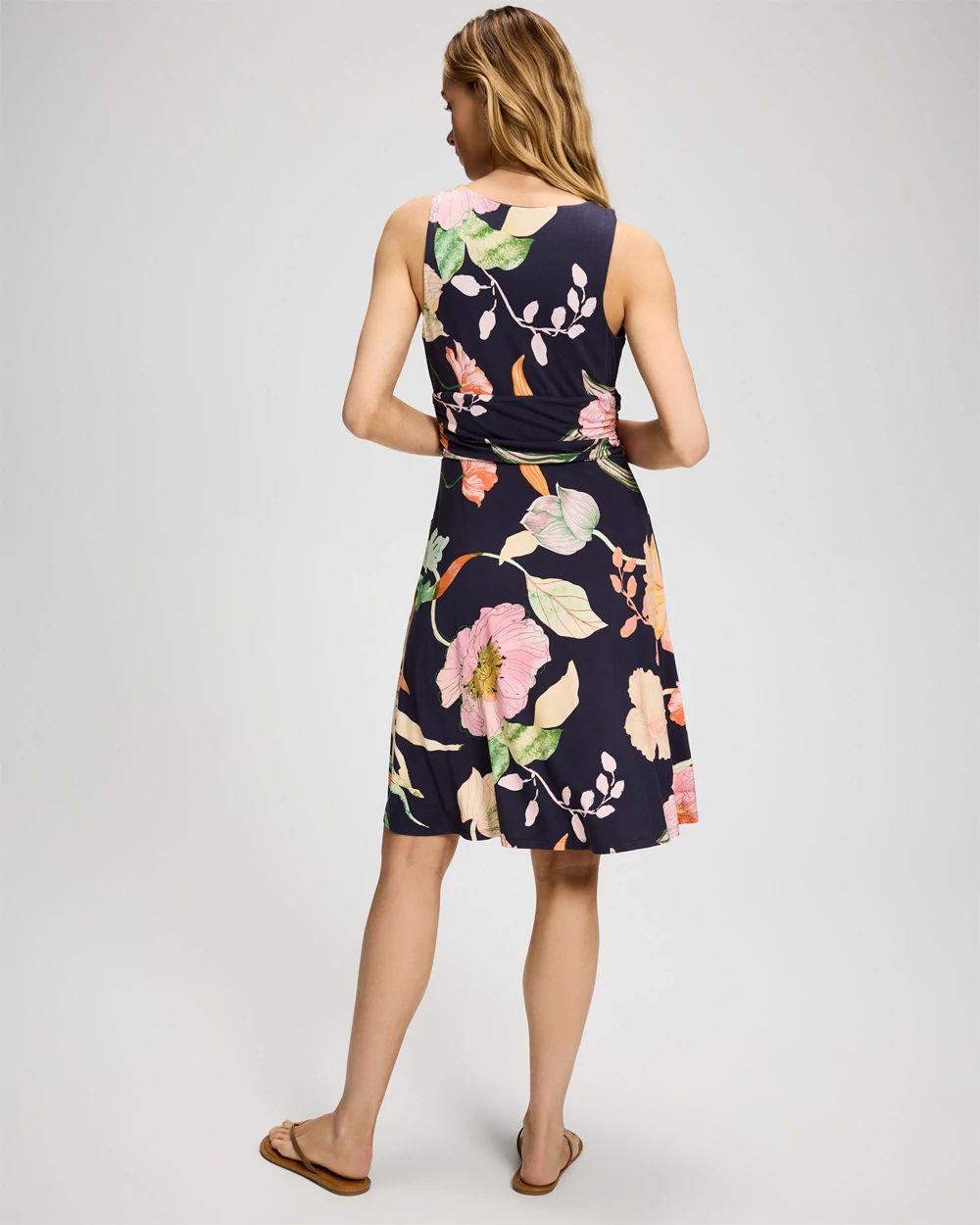 Soft Jersey Draped Empire Short Bra Dress