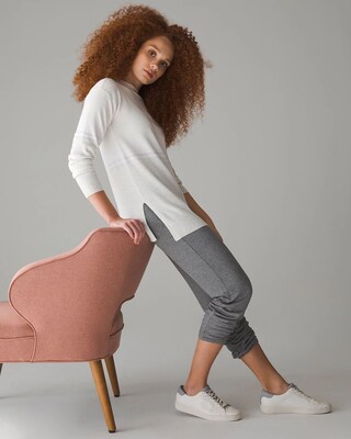 Side-Slit Sweater Tunic