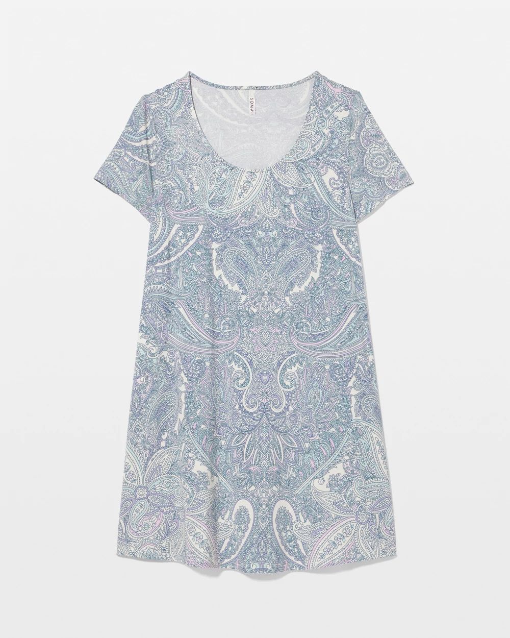 Cool Nights Short Sleeve Scoop Neck Sleepshirt
