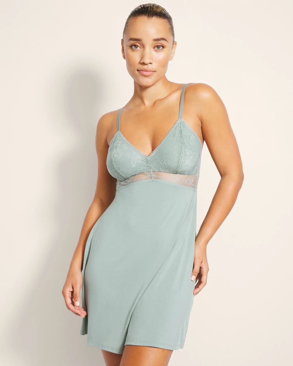 Cool Nights Soft Support Lace Chemise