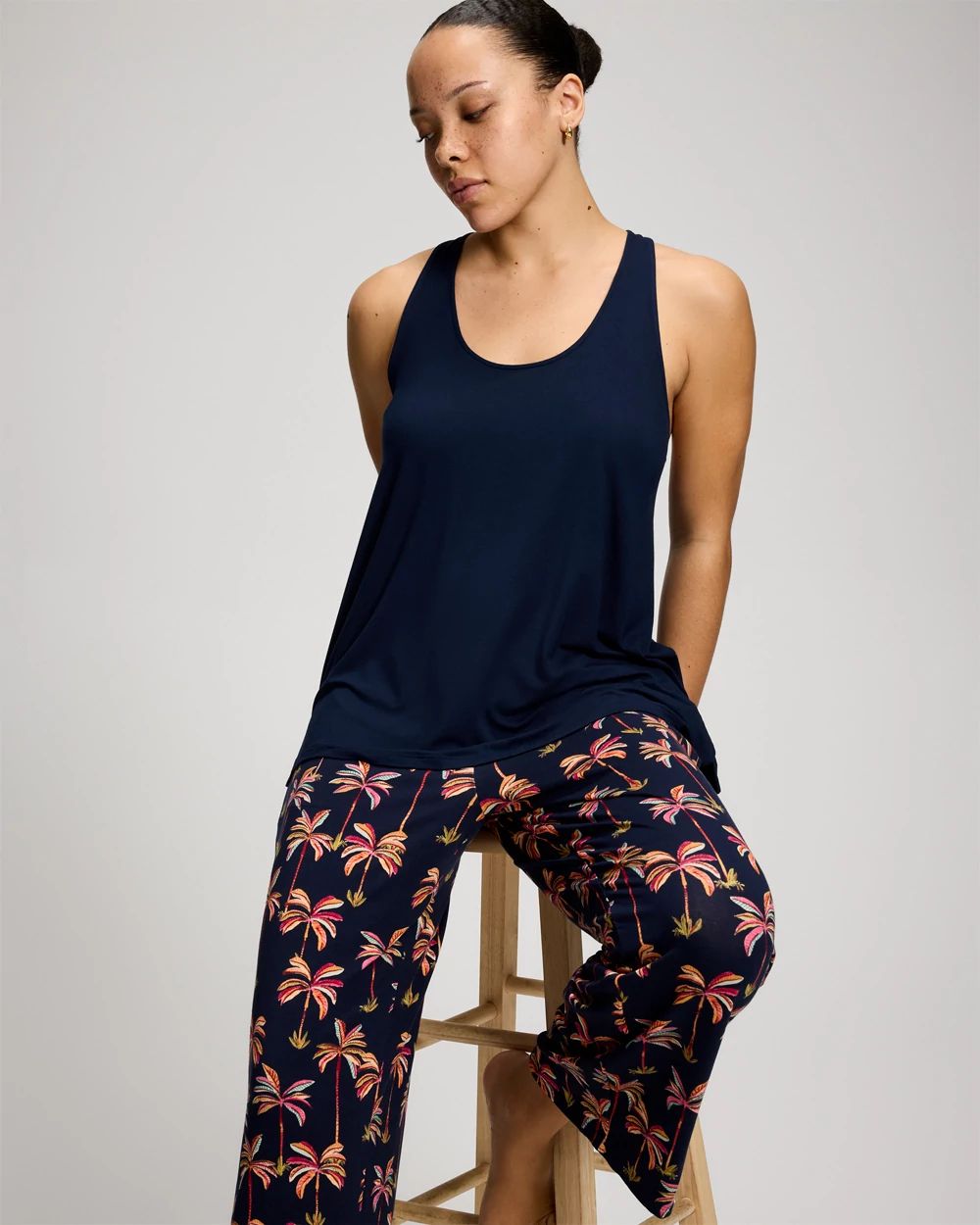 Tank + Crop Pants Pajama Set click to view larger image.