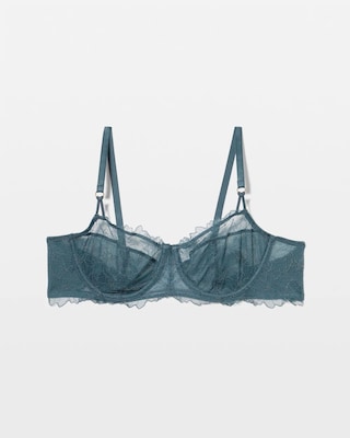 Fine Line Lace Unlined Balconette Bra click to view larger image.