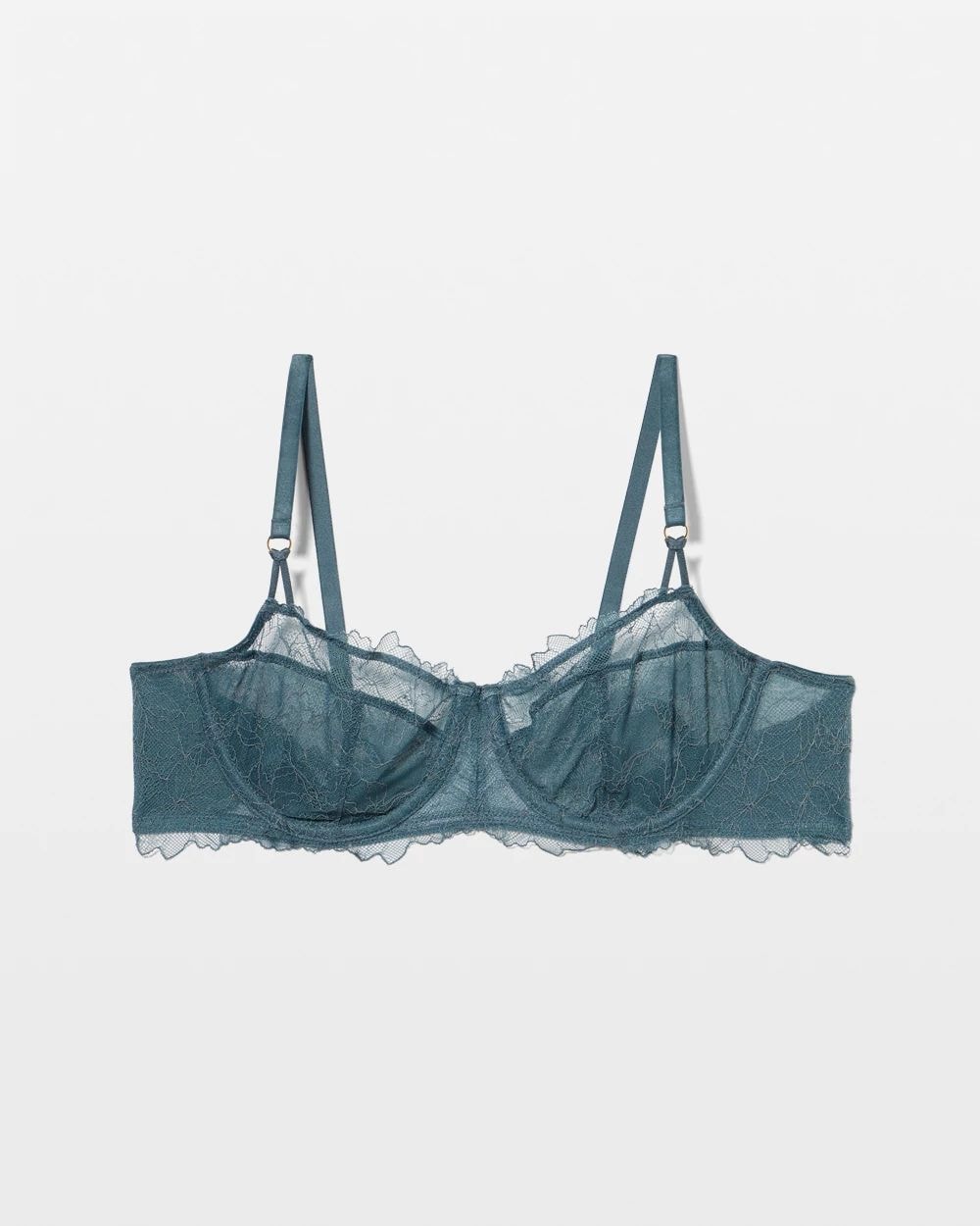 Fine Line Lace Unlined Balconette Bra click to view larger image.
