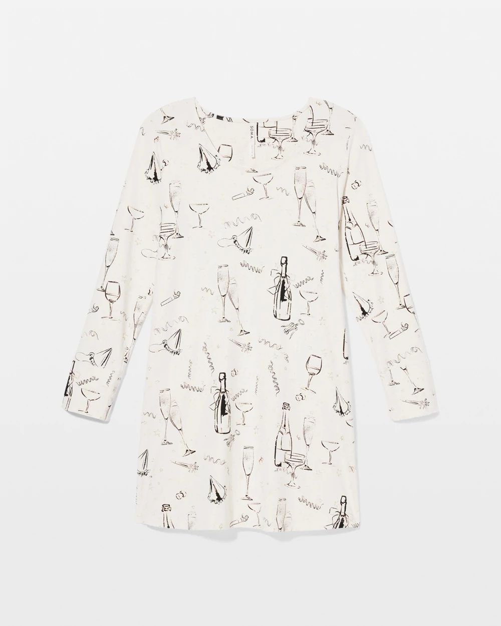 Long-Sleeve Sleepshirt click to view larger image.