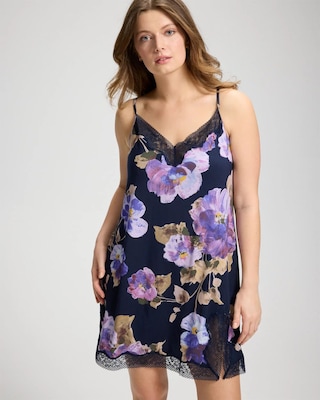 Bold Floral Lace Chemise