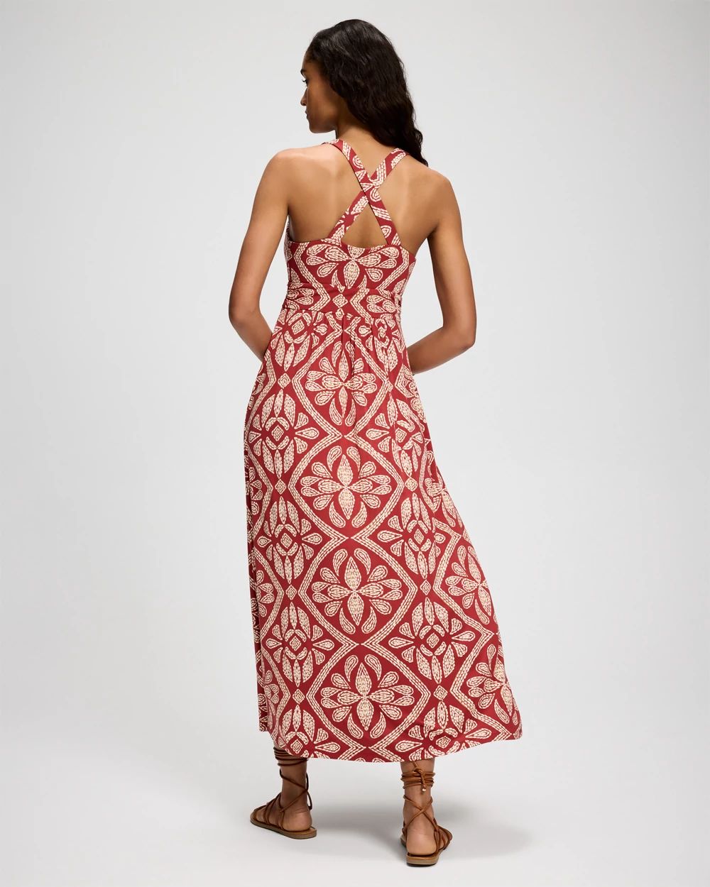 Soft Jersey Crossback Maxi Bra Dress