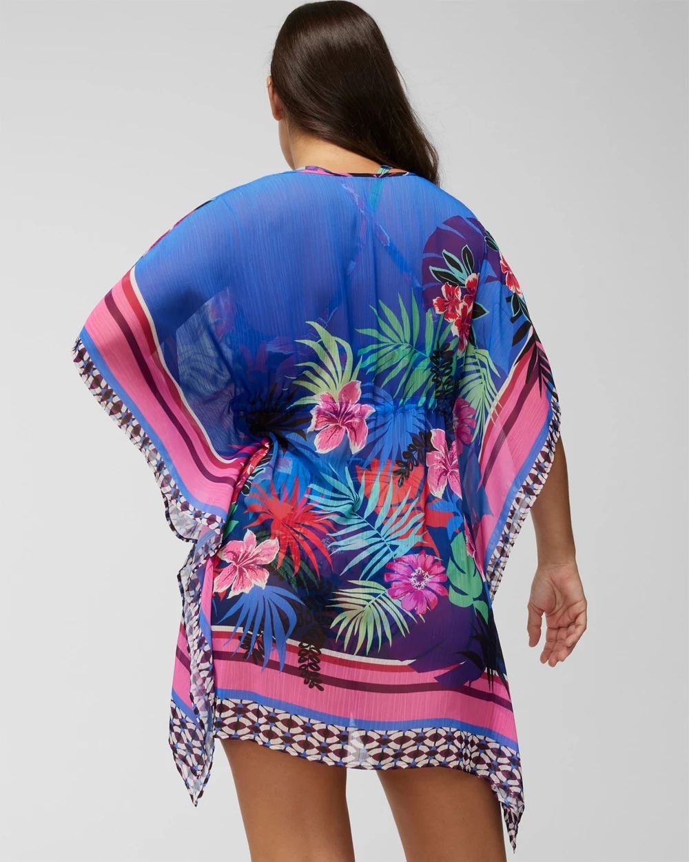 Hawaiian Punch Chiffon Caftan
