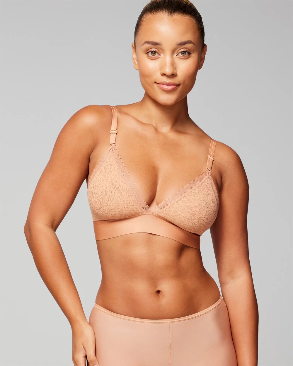 Triangle Bralette with Lace
