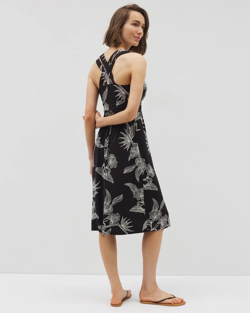 Soft Jersey Cross Back Strap Bra Dress