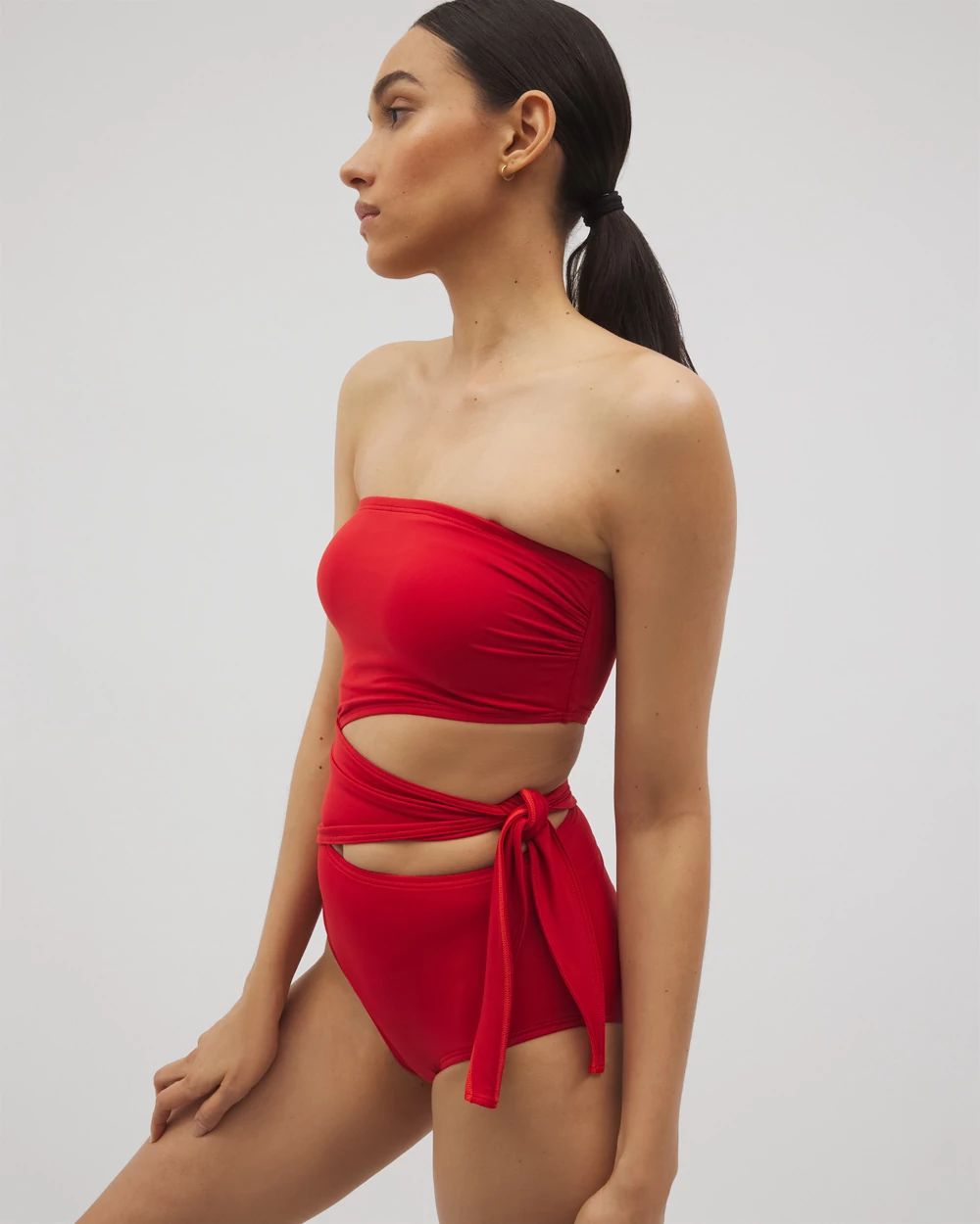 Soma Swim Bandeau Cutout One Piece