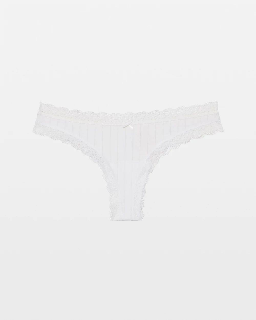 Cotton Rib Thong Panty click to view larger image.