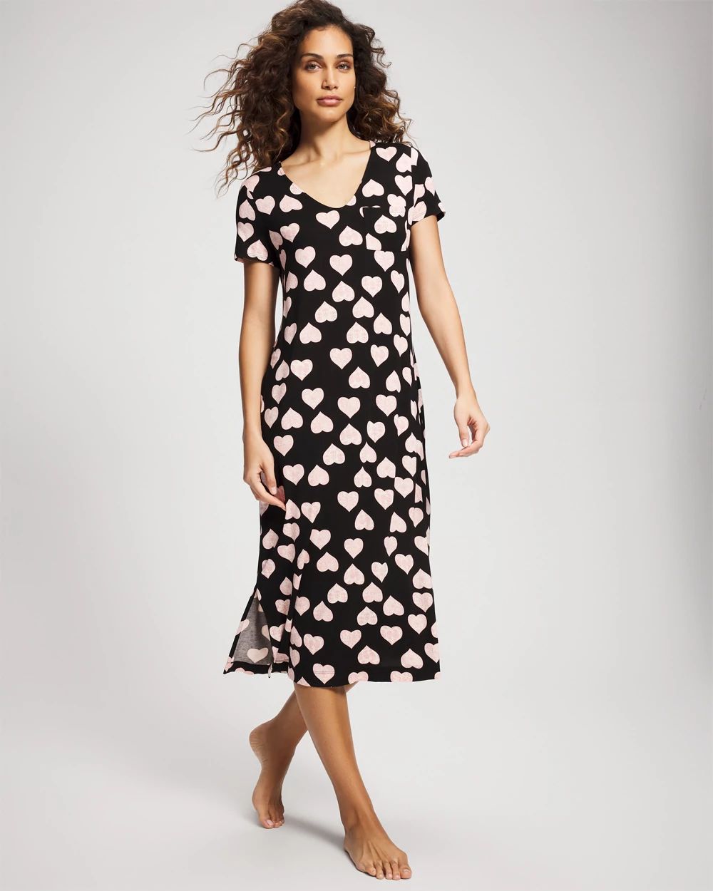 Cool Nights Short Sleeve Long Sleepshirt