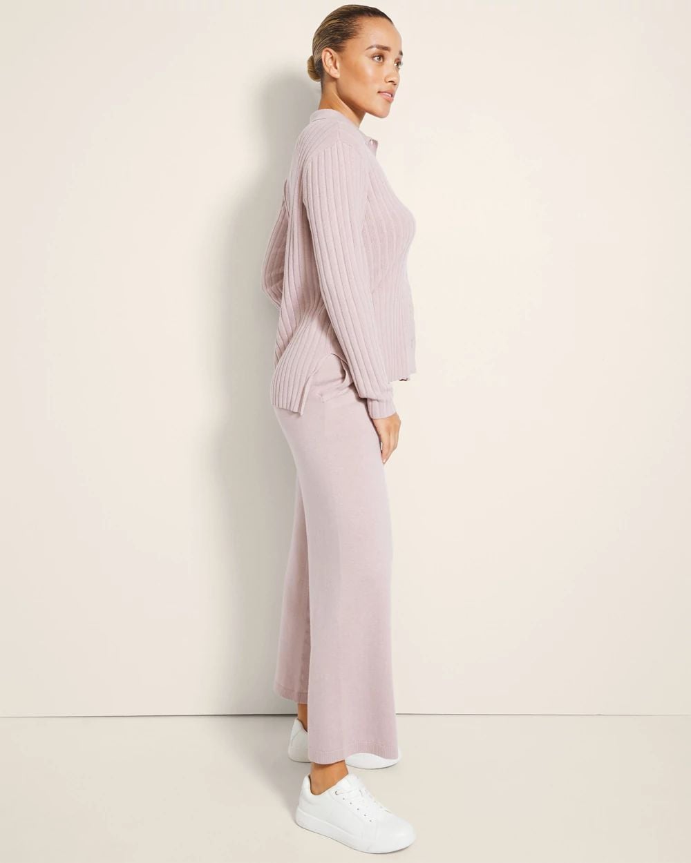 Wide-Leg Sweater Pants click to view larger image.
