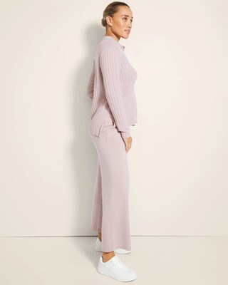 Wide-Leg Sweater Pants click to view larger image.
