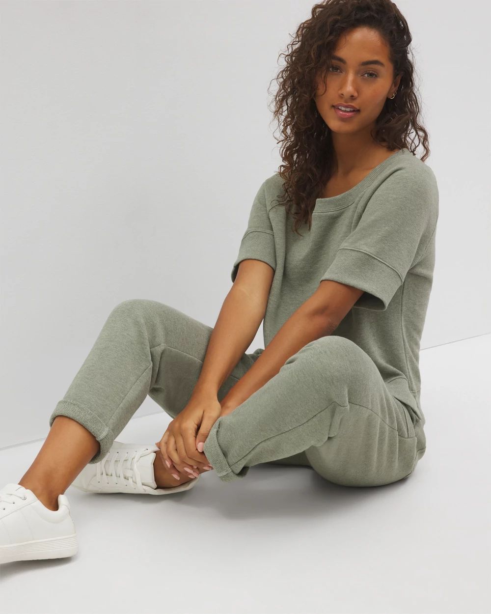 Cotton Terry Dolman Top