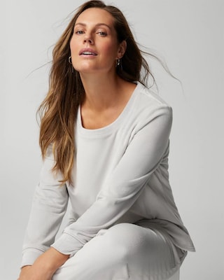 Long-Sleeve Pajama Top