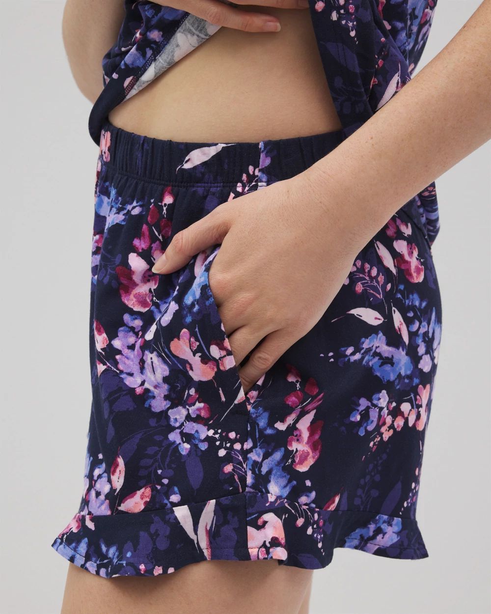 Cool Nights Ruffle Pajama Shorts