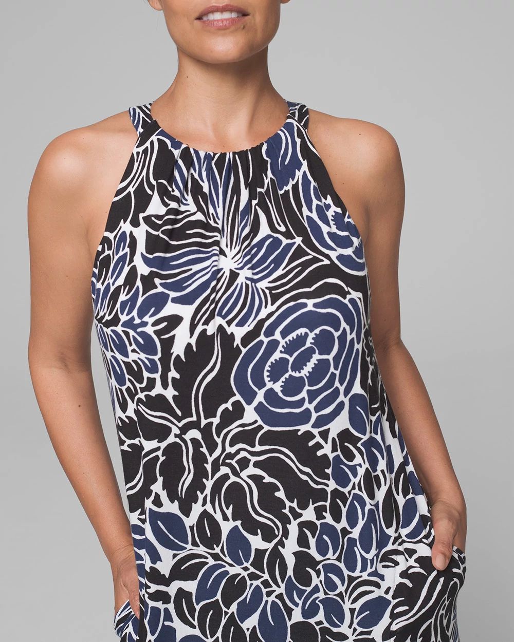Halter Maxi Dress with Built-In Bra