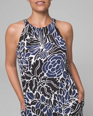 Halter Maxi Dress with Built-In Bra