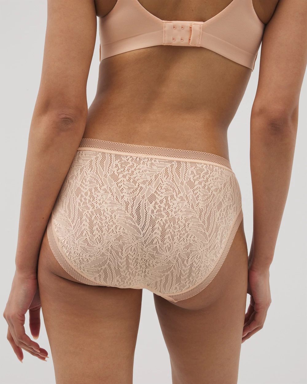 Soma High-Leg Panty with Stretch Lace