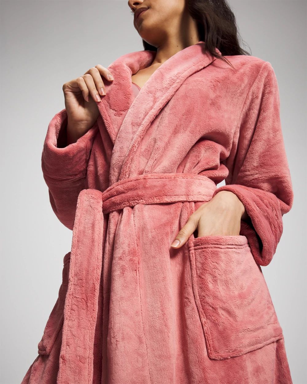 Plush Long Robe