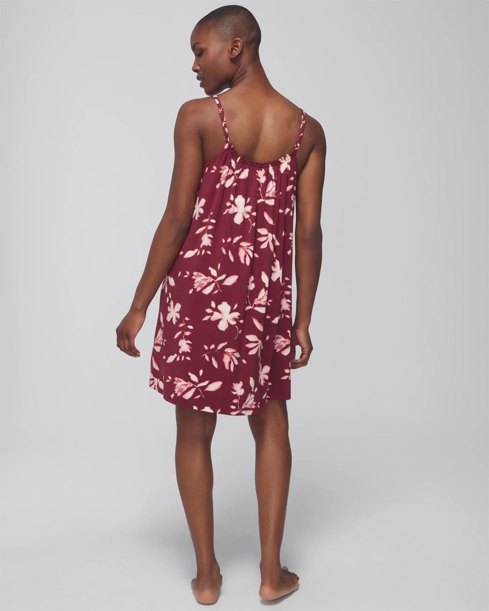 Cool Nights Shirred Neck Chemise