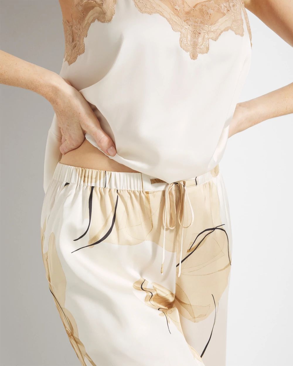 Printed Pajama Pants click to view larger image.