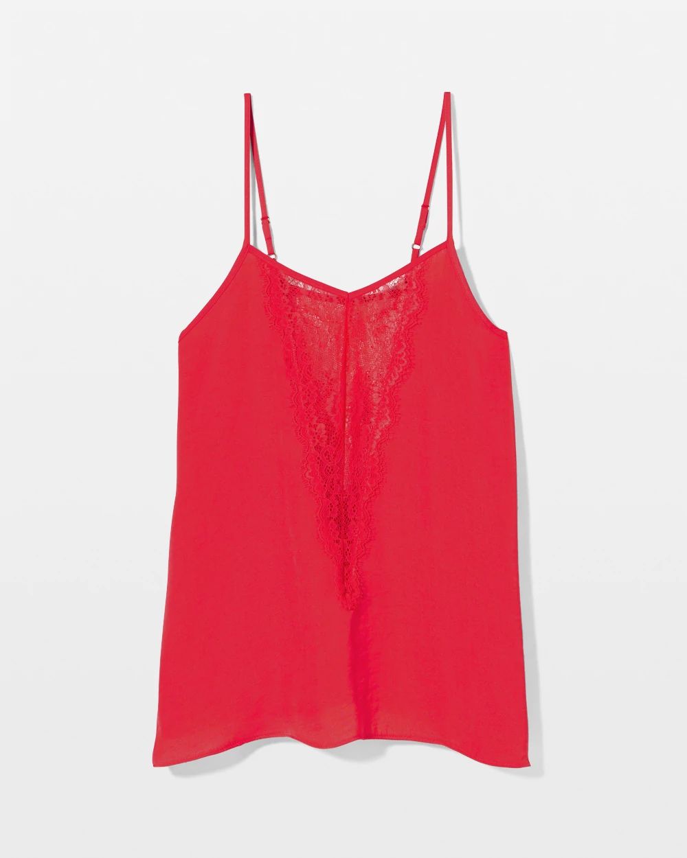 Crinkle Satin Lace Cami