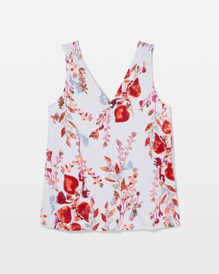 Button-Front Pajama Tank