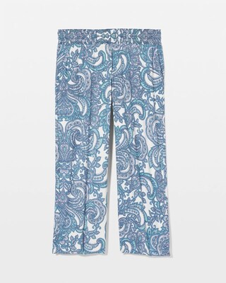 Cropped Pajama Pants click to view larger image.