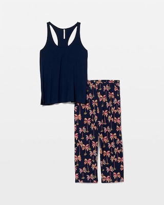 Tank + Crop Pants Pajama Set click to view larger image.