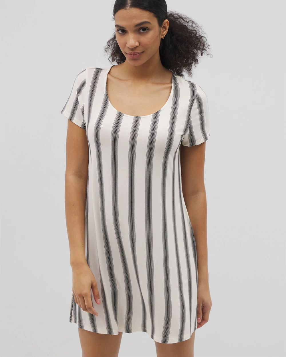 Cool Nights Short Sleeve Scoop Neck Sleepshirt