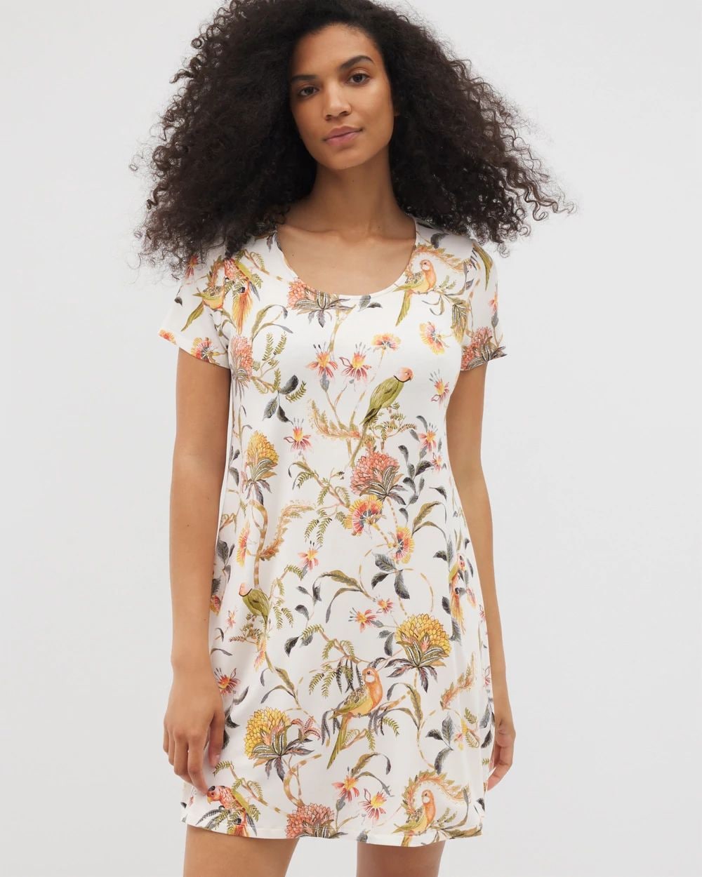 Cool Nights Short Sleeve Scoop Neck Sleepshirt