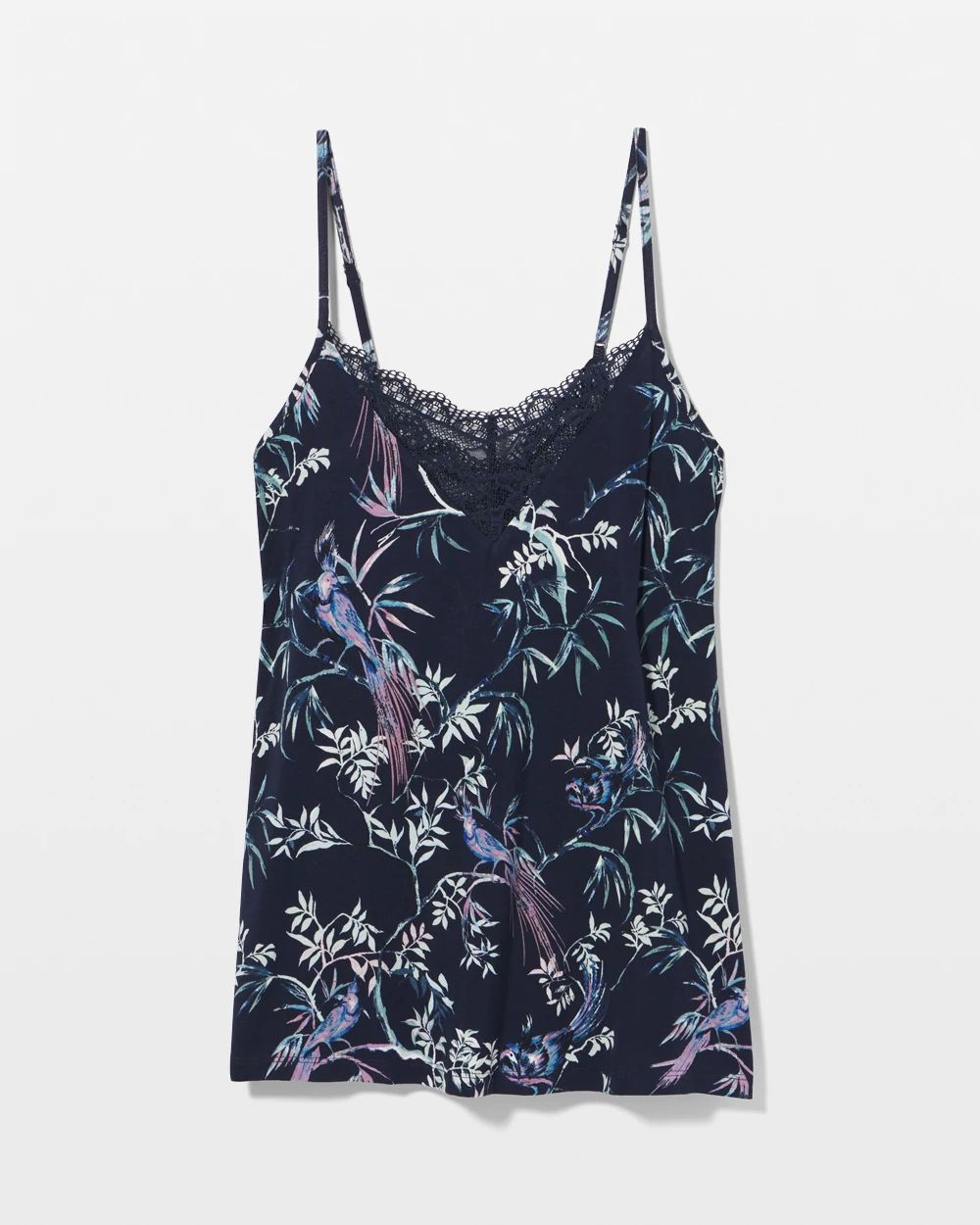 Lace Trim Pajama Cami click to view larger image.