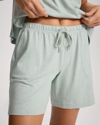 Relaxed Long Pajama Shorts click to view larger image.