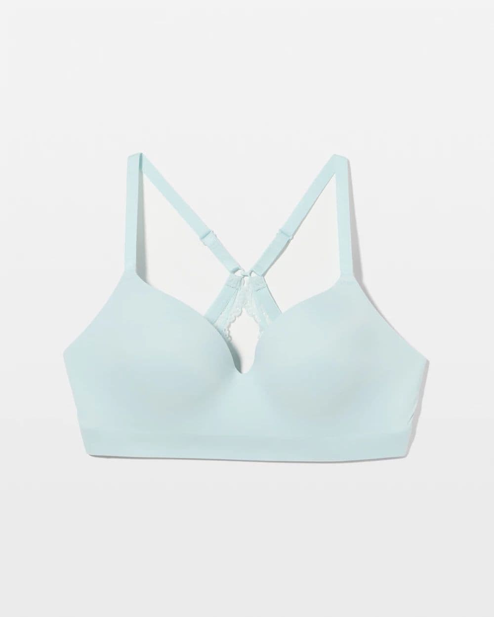 Luxe Wireless Bra with Lace Back click to view larger image.