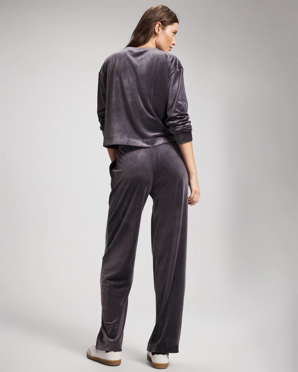 Velour Straight Leg Pants