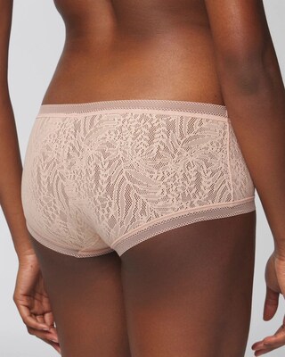 Soma Boyshort Panty with Stretch Lace click to view larger image.