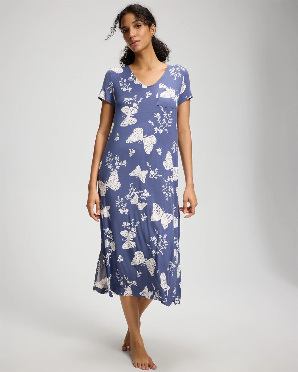 Cool Nights Short Sleeve Long Sleepshirt