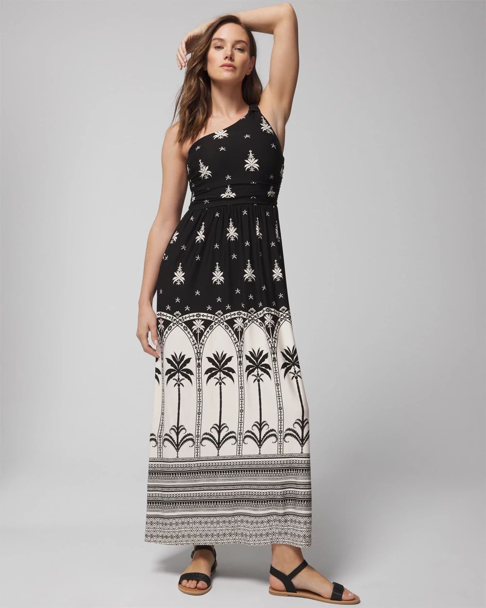 One-Shoulder Knot Maxi