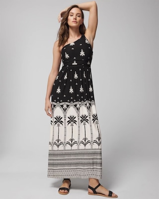 One-Shoulder Knot Maxi