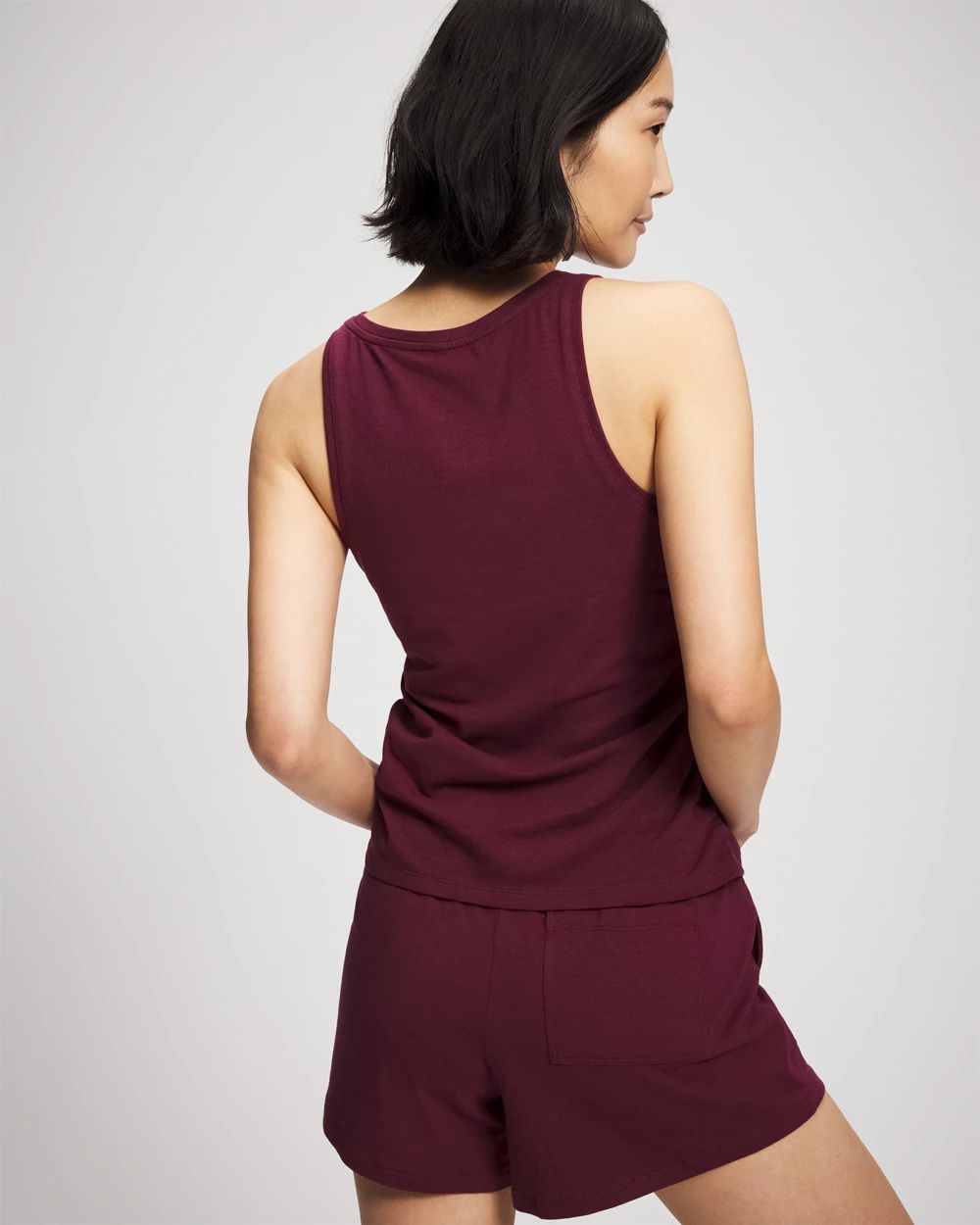 Most Loved Cotton Ruched Pajama Tank